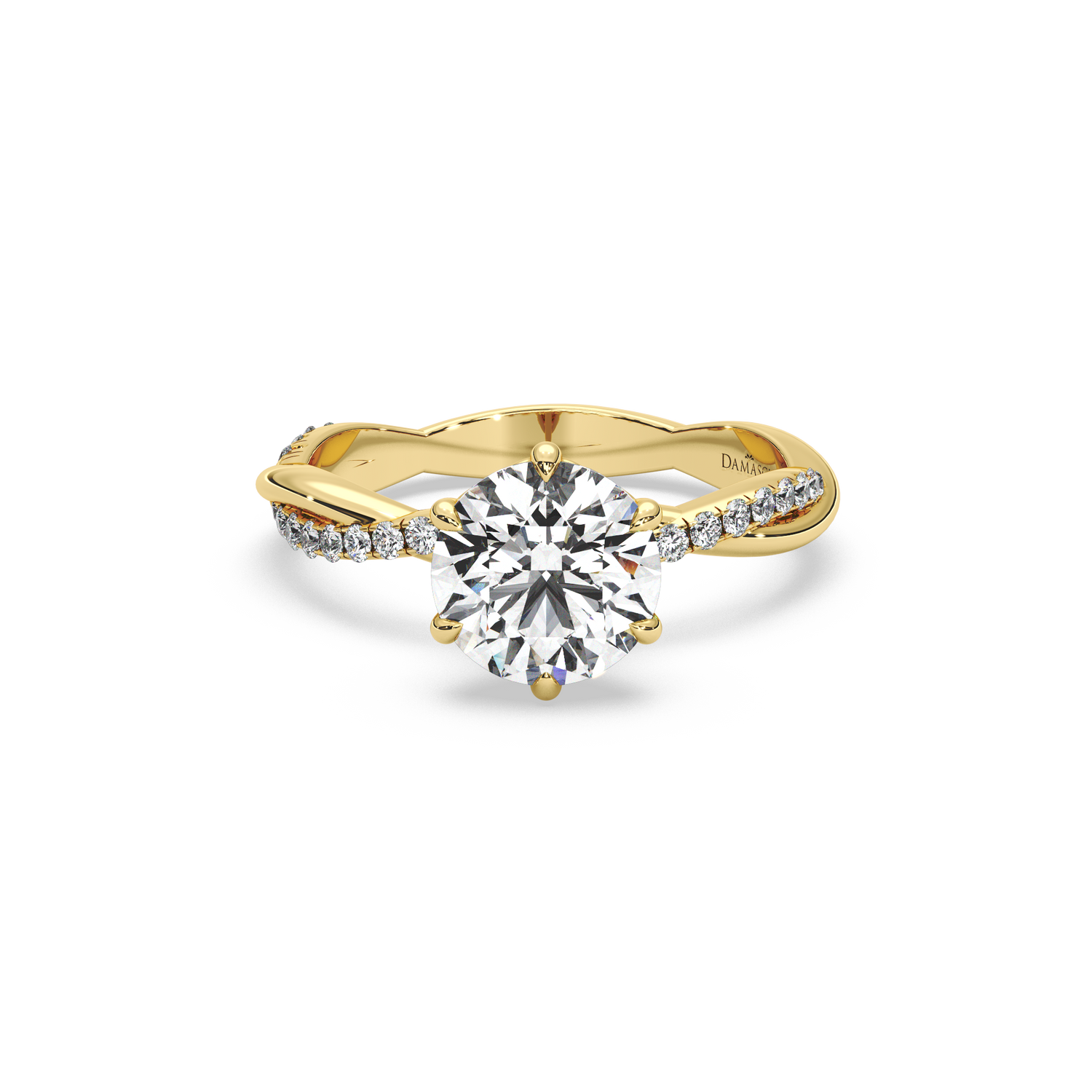 Twist of Elegance Engagement Ring - Round