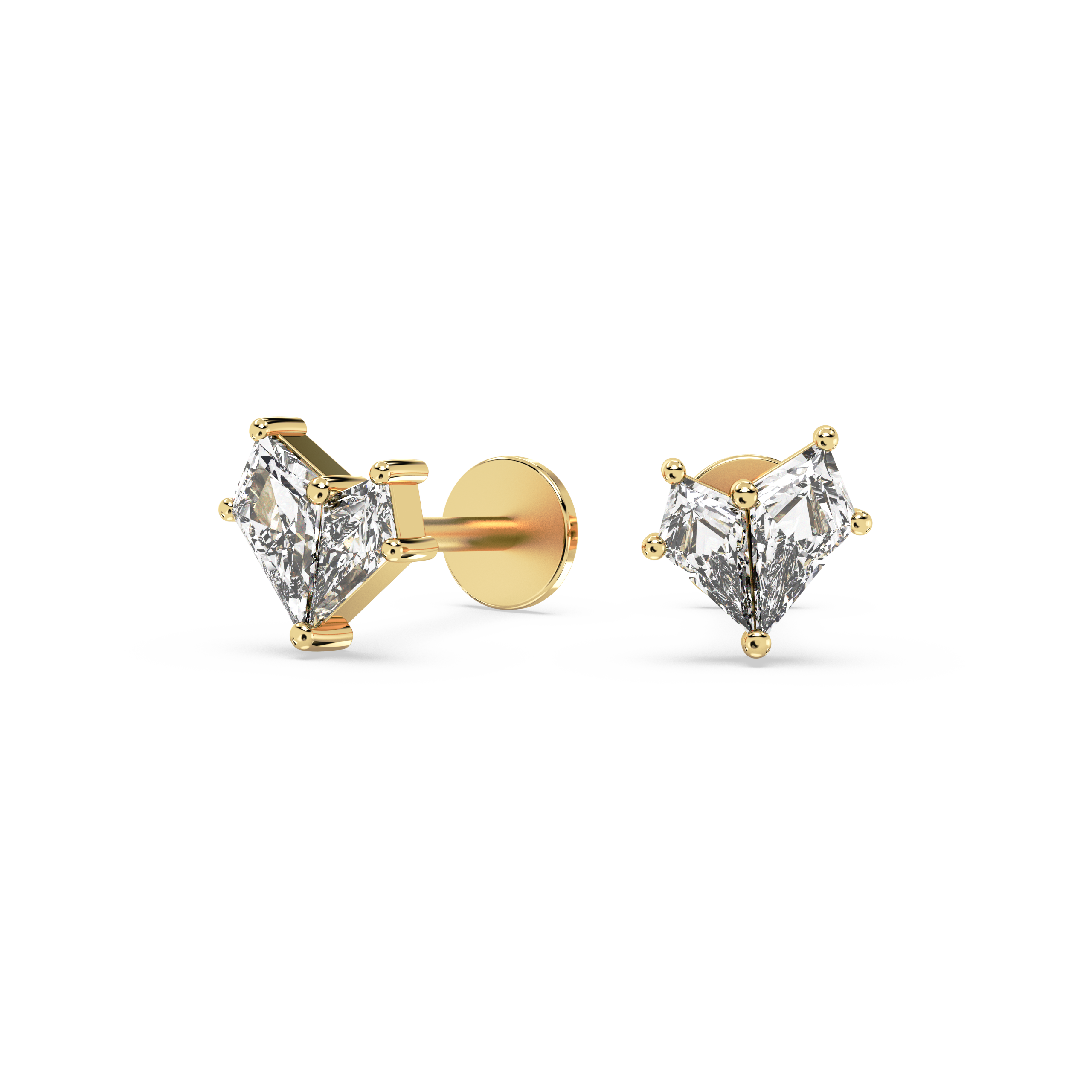 Double Kite Diamond Studs (0.42 T.C.W)