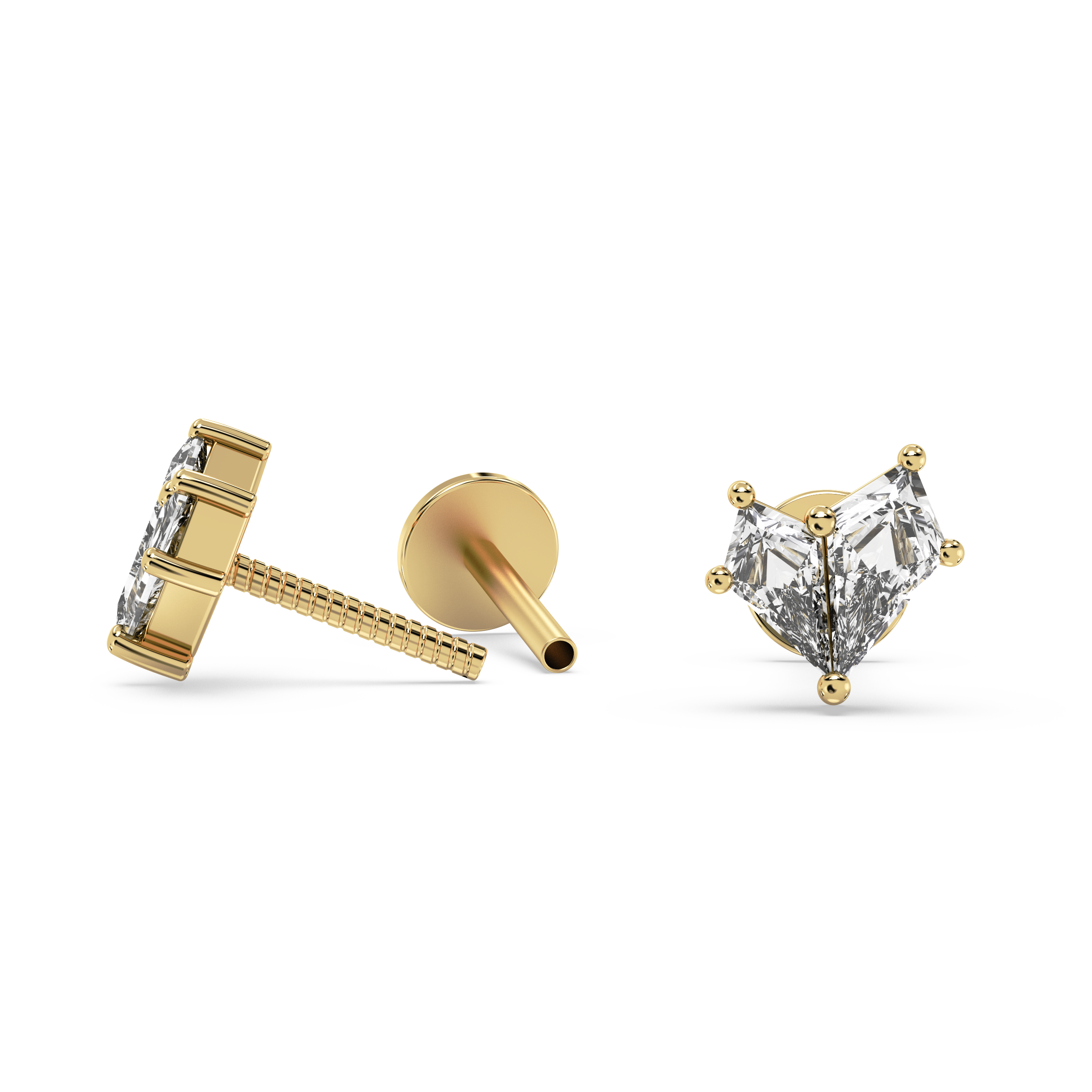 Double Kite Diamond Studs (0.42 T.C.W)