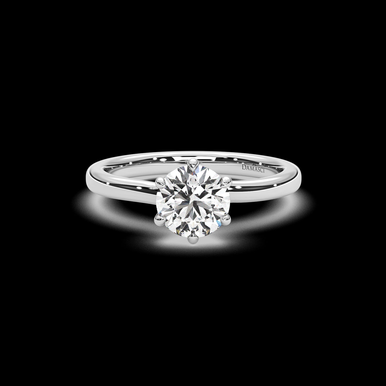Twisted Tulip Engagement Ring - Round
