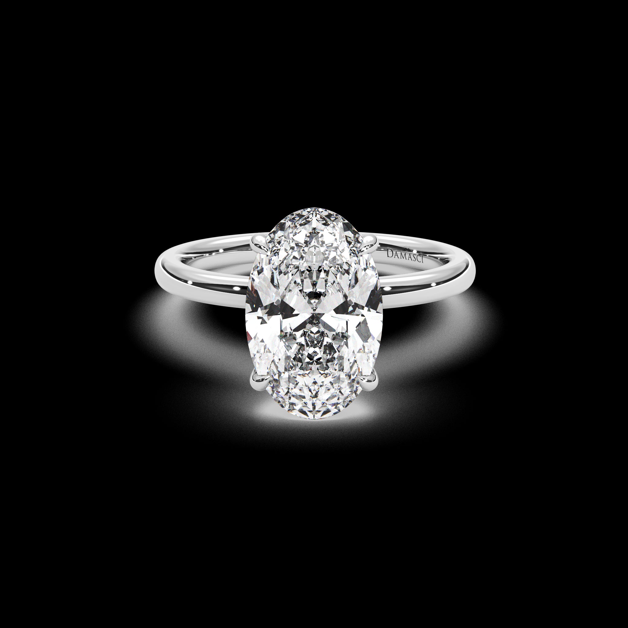 Oval Solitaire Engagement Ring
