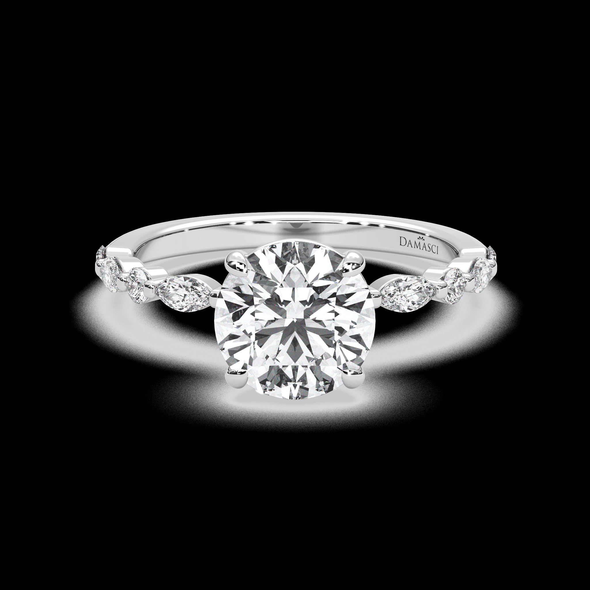 Classic Top with Round and Marquise Diamonds - Round