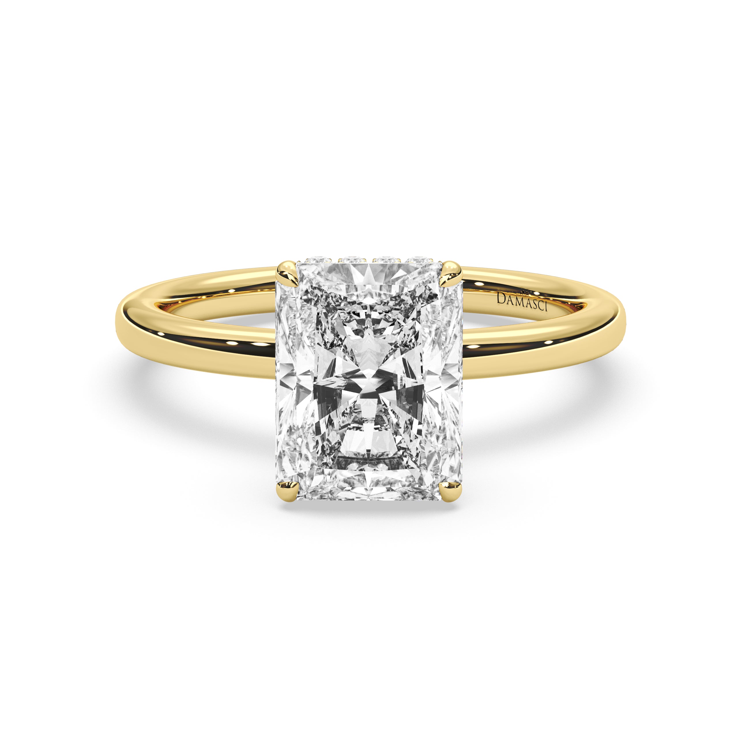 Classic Engagement Ring with Hidden Halo - Radiant