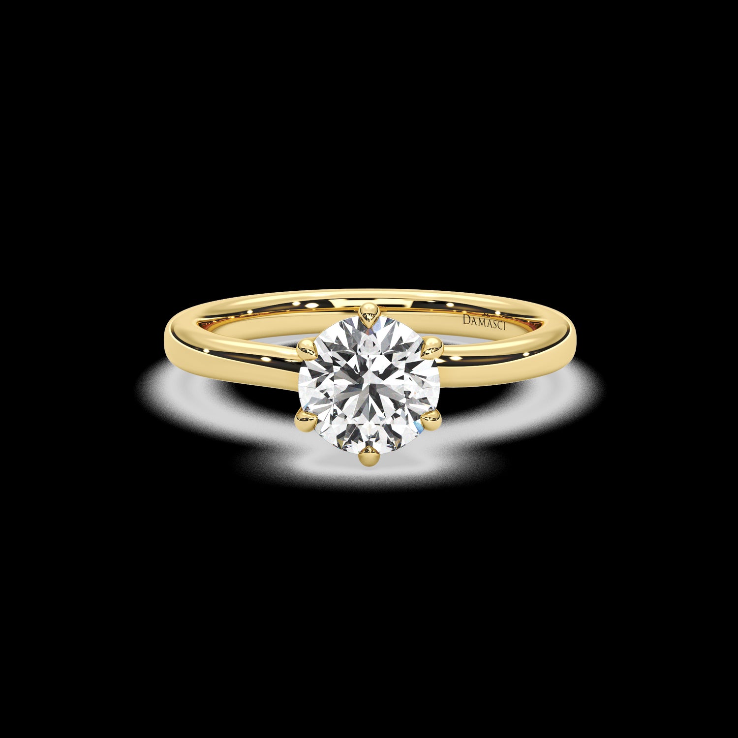 Twisted Tulip Engagement Ring - Round