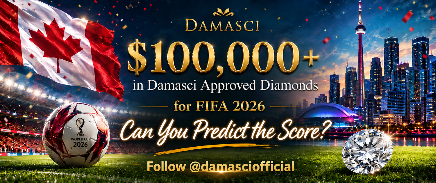 $100,000+ in Damasci Approved Diamonds for FIFA 2026: Can You Predict the Score?