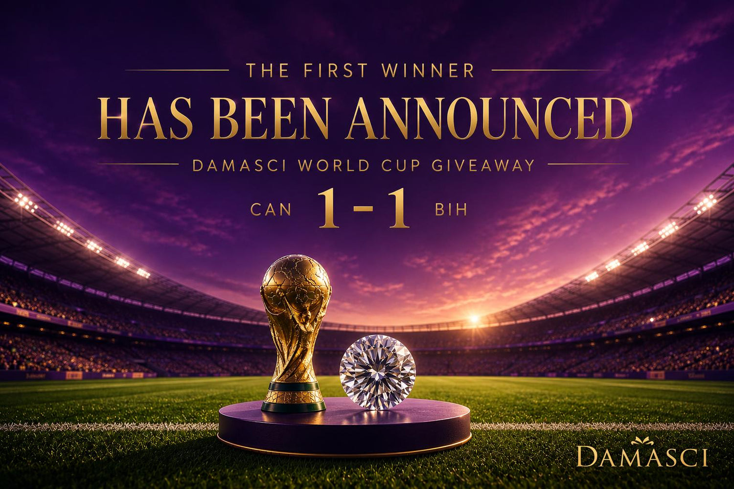 The First Winner of the Damasci World Cup Giveaway Has Been Announced