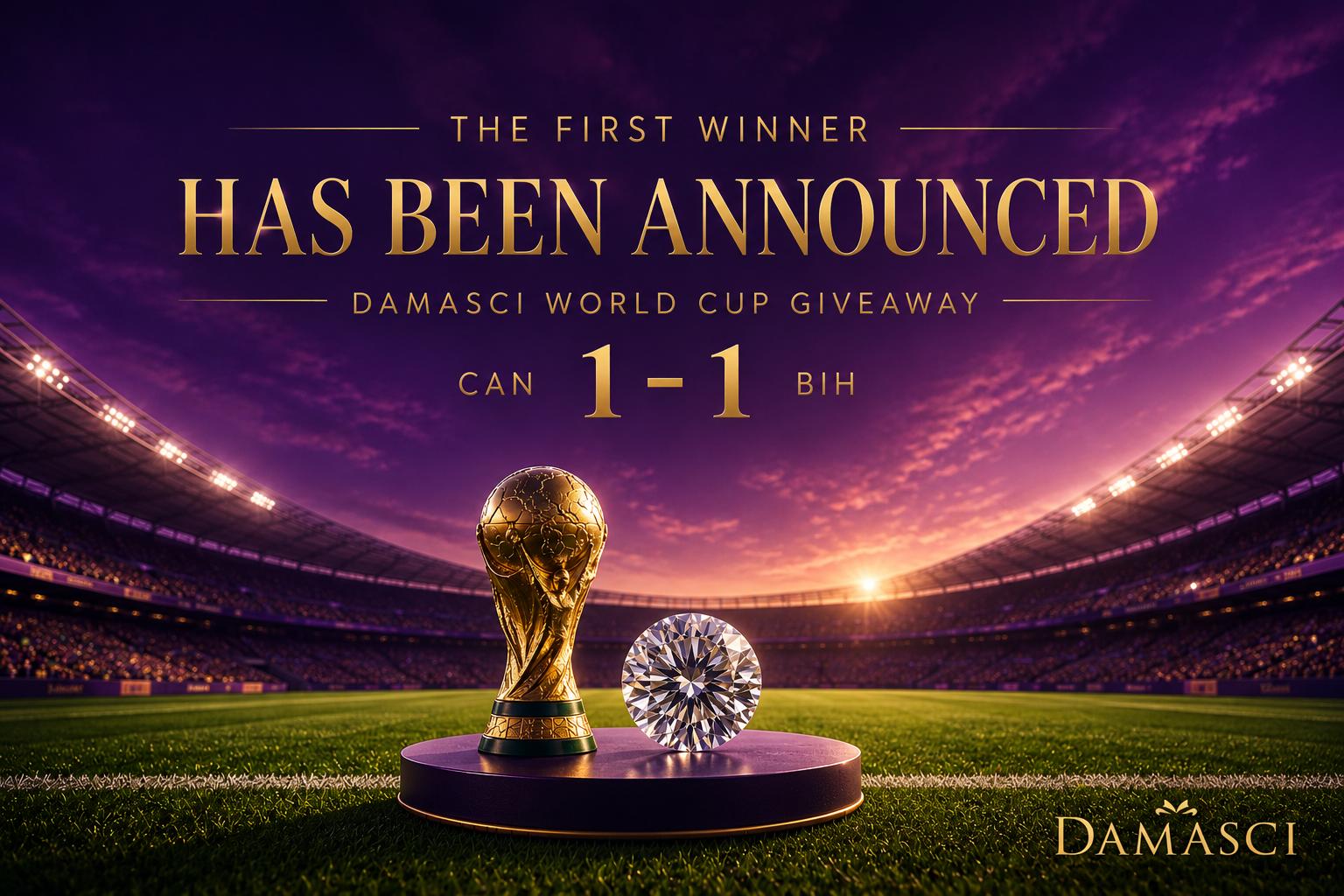The First Winner of the Damasci World Cup Giveaway Has Been Announced