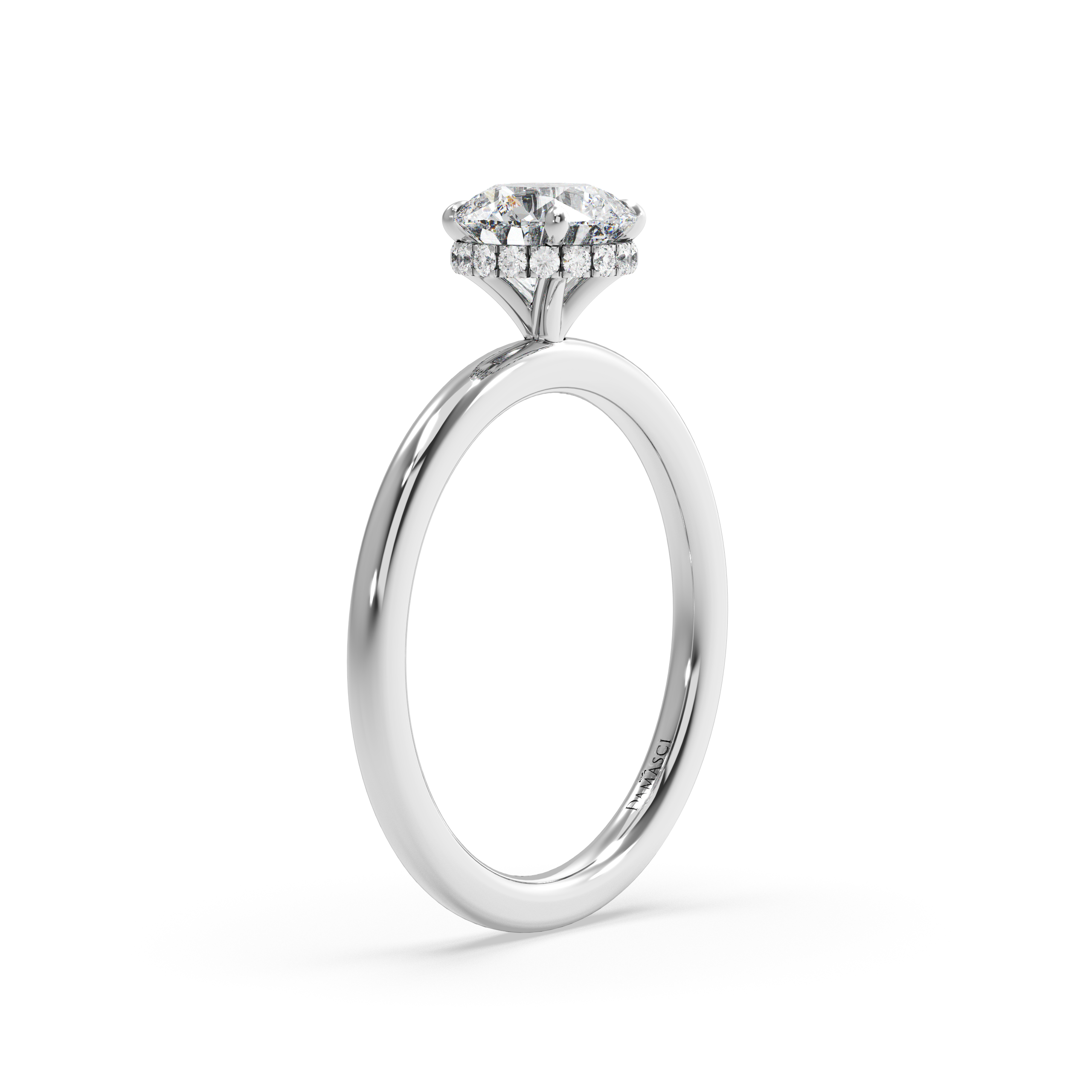 Hidden Halo with Simple Band - Round