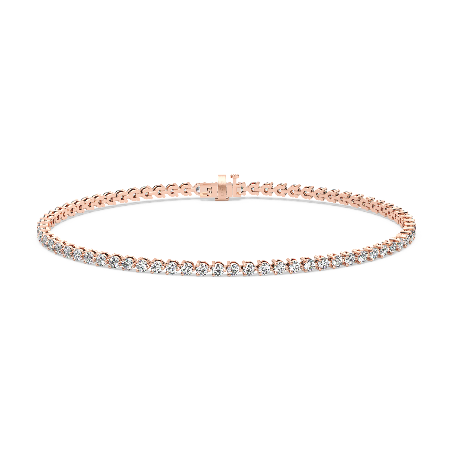 Three-Prong Diamond Tennis Bracelet (2.22 TCW)