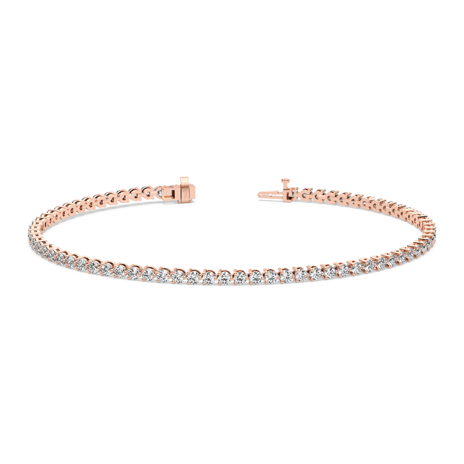 Three-Prong Diamond Tennis Bracelet (2.22 TCW)