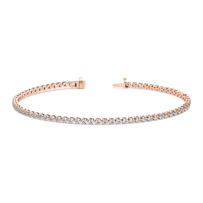 Three-Prong Diamond Tennis Bracelet (2.22 TCW)