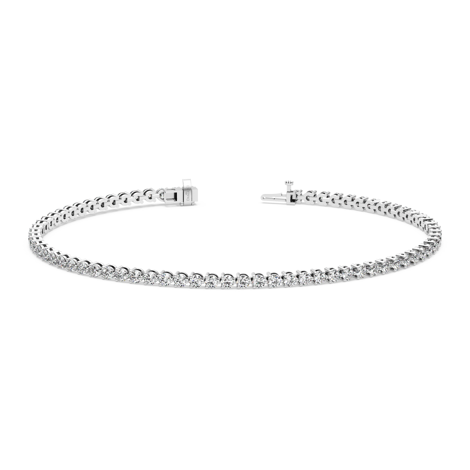 Three-Prong Diamond Tennis Bracelet (2.22 TCW)