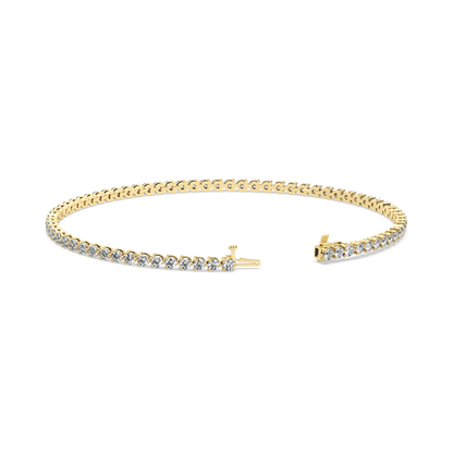 Three-Prong Diamond Tennis Bracelet (2.22 TCW)