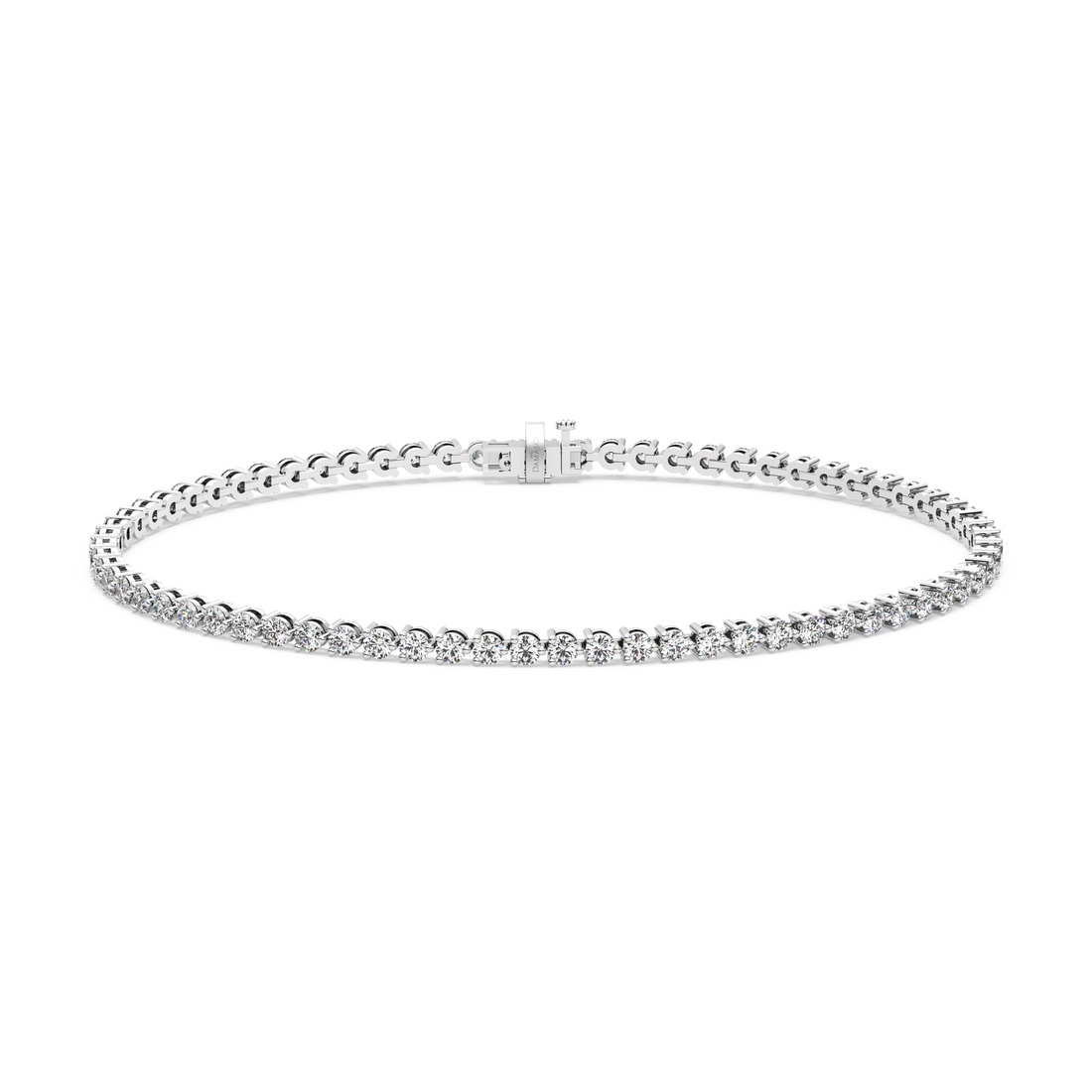 Three-Prong Diamond Tennis Bracelet (2.22 TCW)