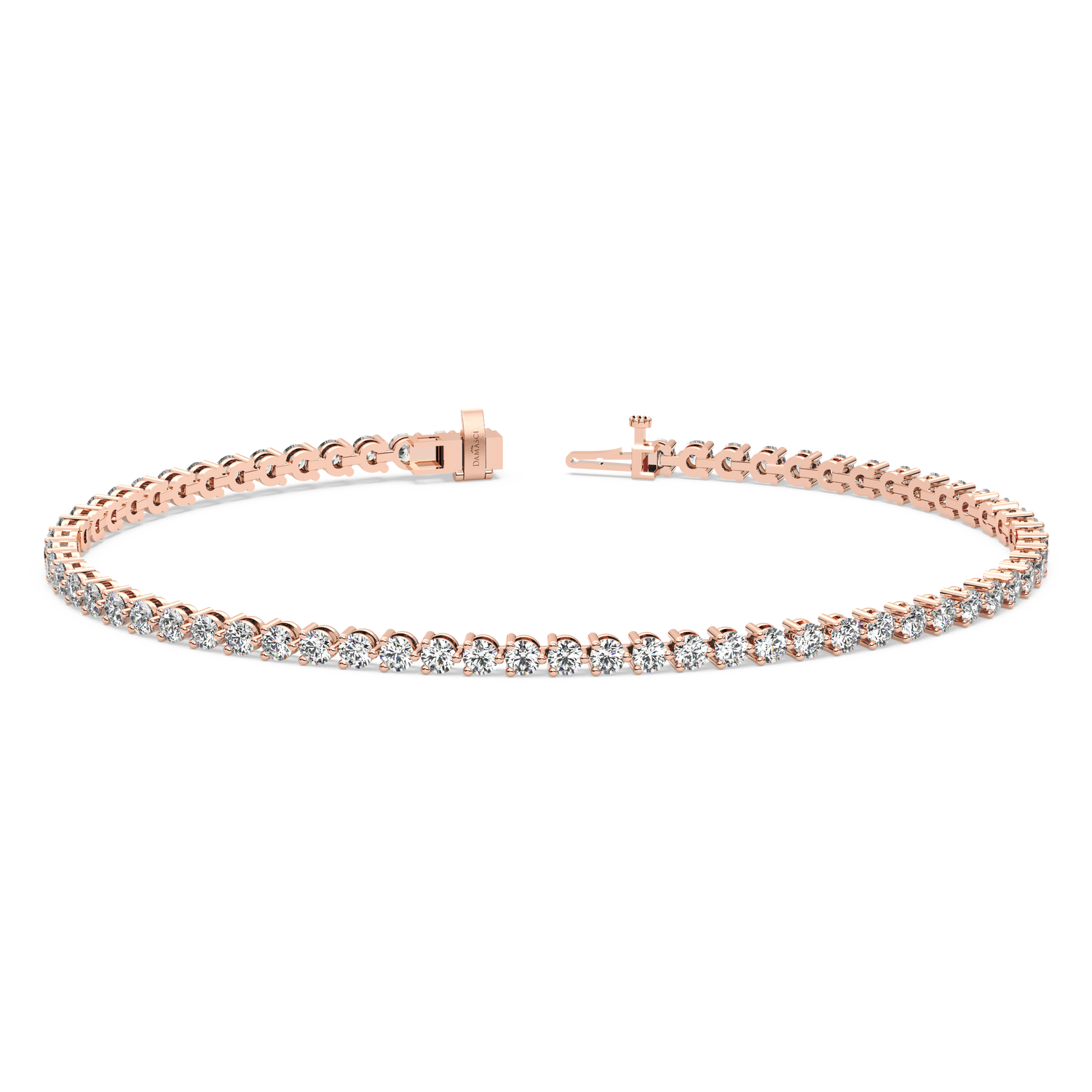 Three-Prong Diamond Tennis Bracelet (3.1 TCW)