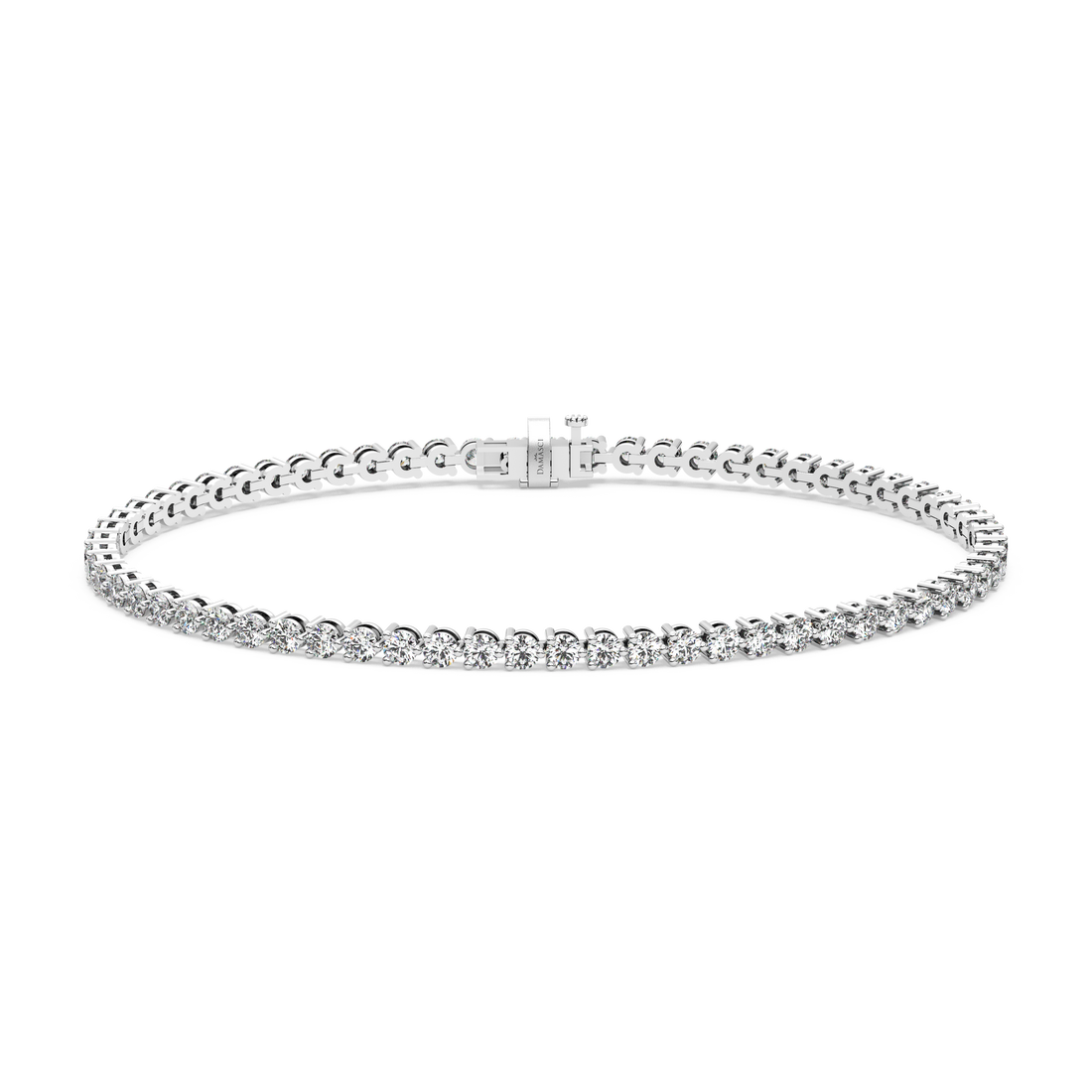 Three-Prong Diamond Tennis Bracelet (3.1 TCW)