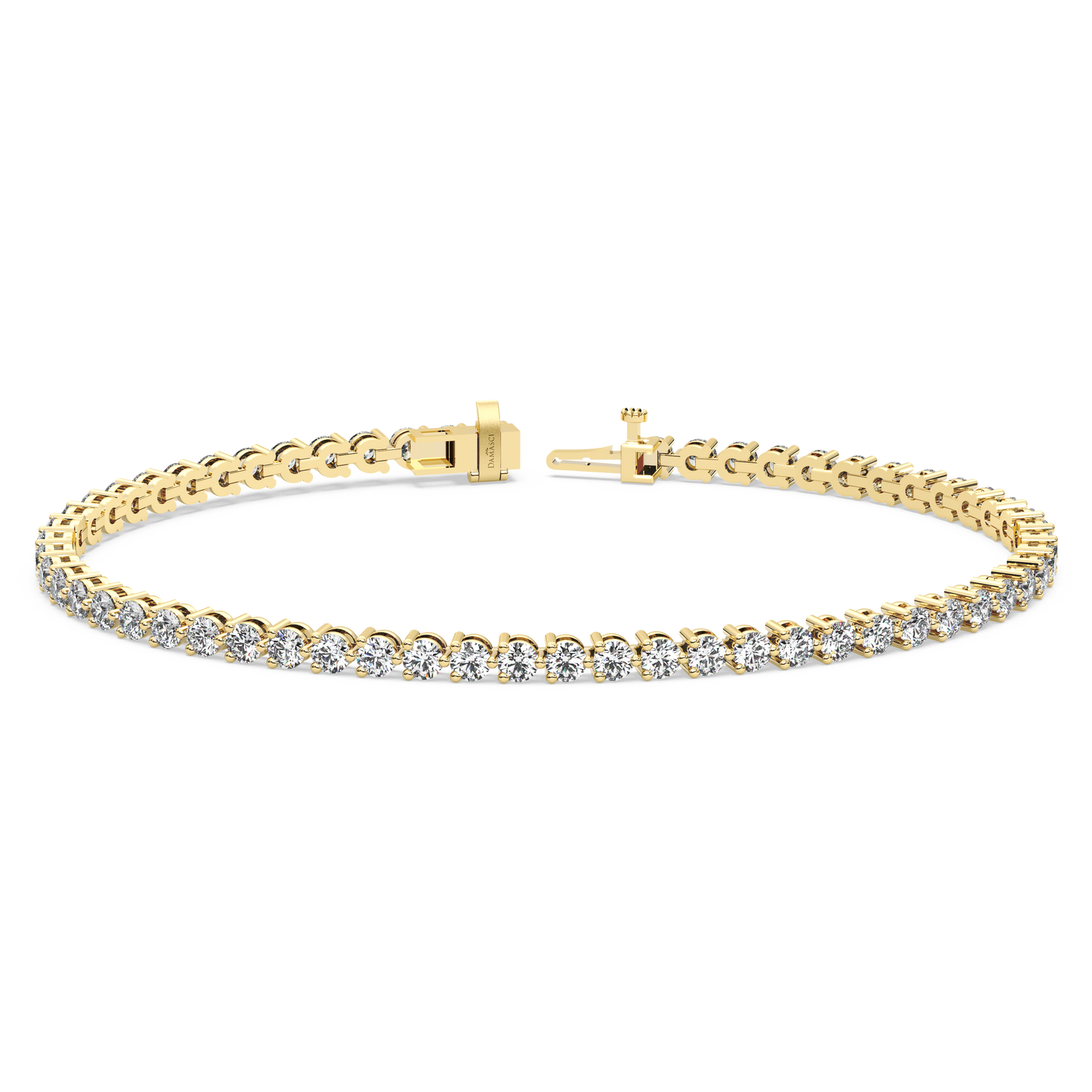 Three-Prong Diamond Tennis Bracelet (4.125 TCW)