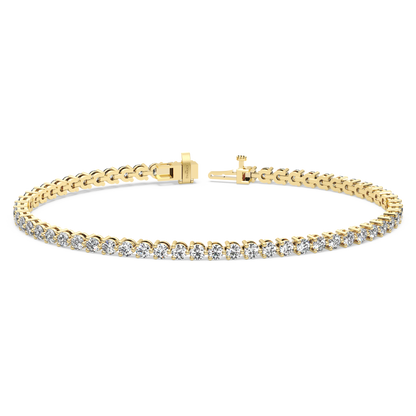 Three-Prong Diamond Tennis Bracelet (4.125 TCW)