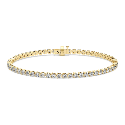 Three-Prong Diamond Tennis Bracelet (4.125 TCW)