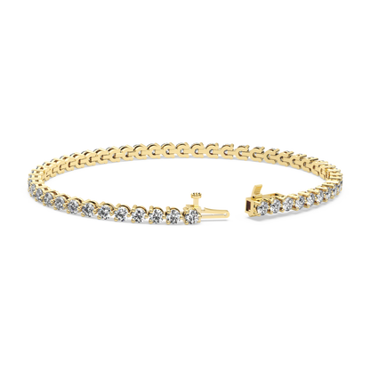 Three-Prong Diamond Tennis Bracelet (5 TCW)
