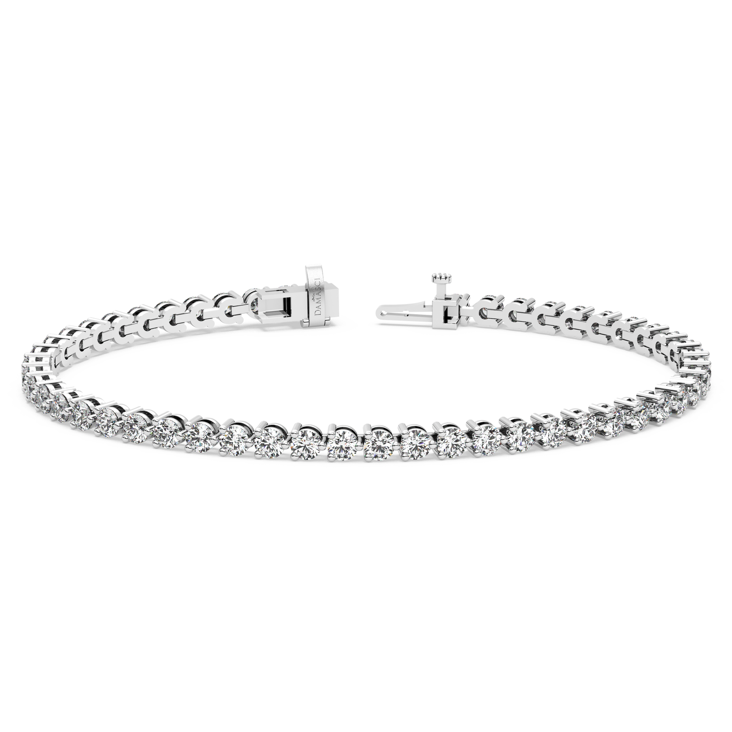 Three-Prong Diamond Tennis Bracelet (5 TCW)