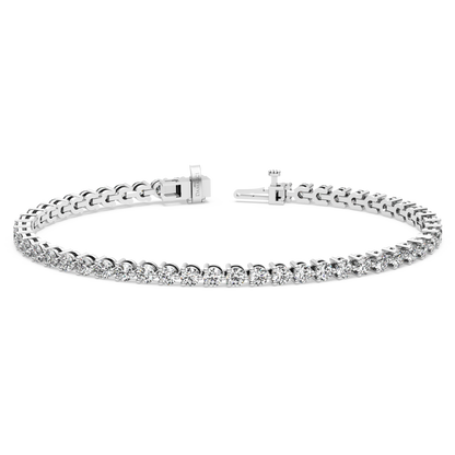 Three-Prong Diamond Tennis Bracelet (5 TCW)