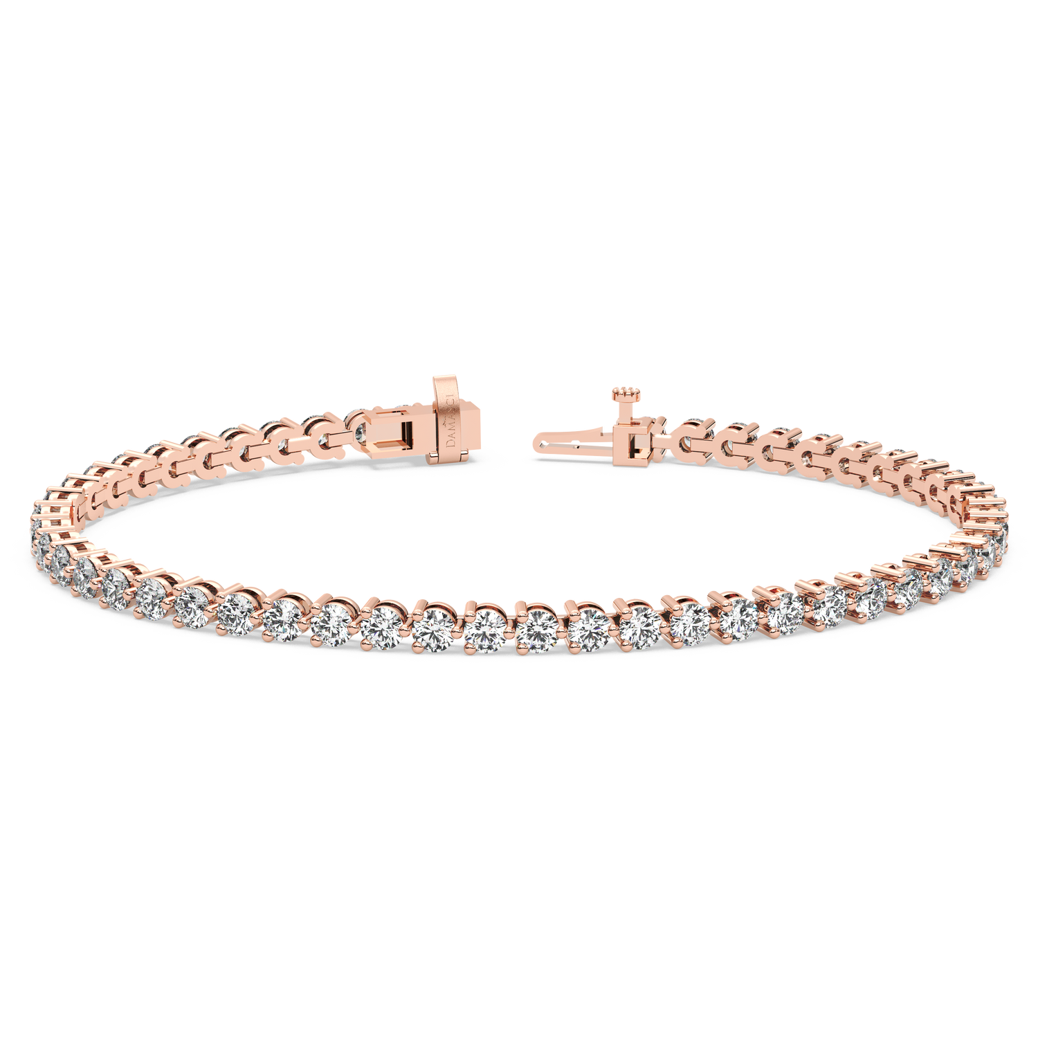 Three-Prong Diamond Tennis Bracelet (5 TCW)