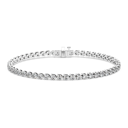 Three-Prong Diamond Tennis Bracelet (5 TCW)