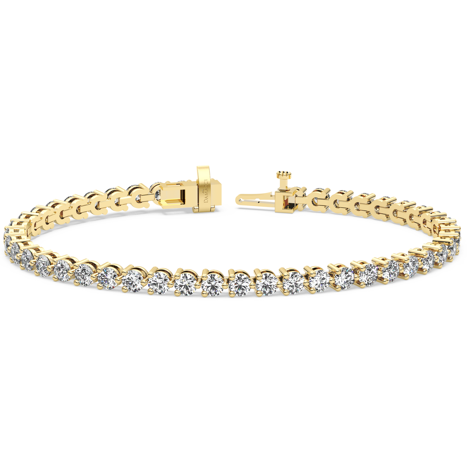 Three-Prong Diamond Tennis Bracelet (6.3 TCW)
