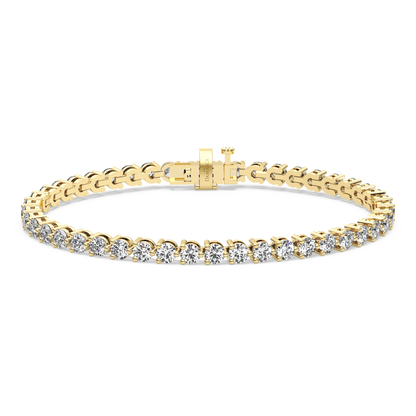 Three-Prong Diamond Tennis Bracelet (6.3 TCW)