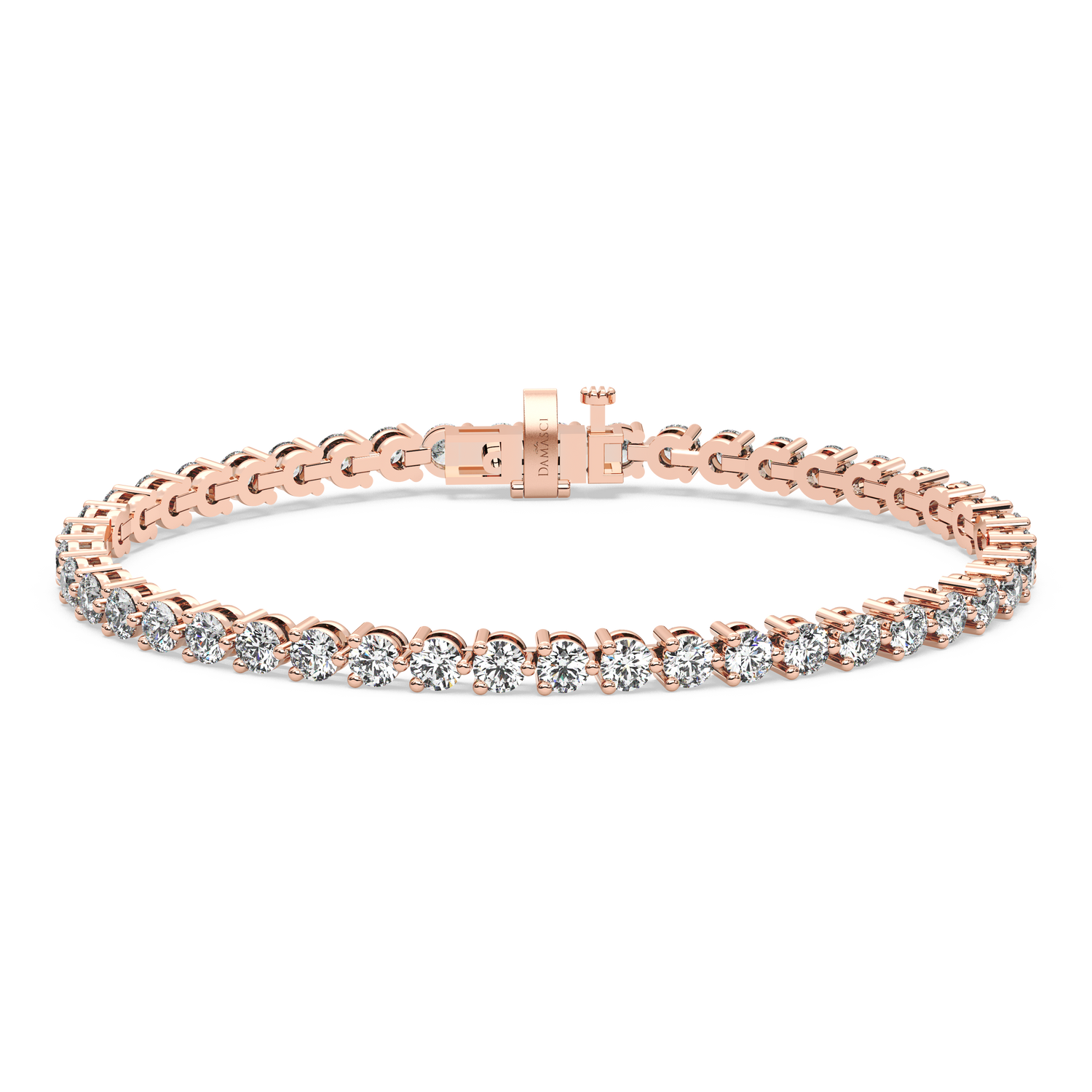 Three-Prong Diamond Tennis Bracelet (6.3 TCW)