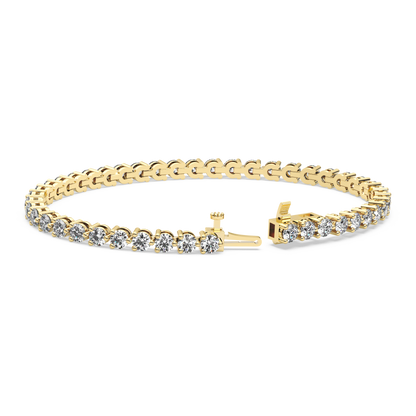 Three-Prong Diamond Tennis Bracelet (6.3 TCW)