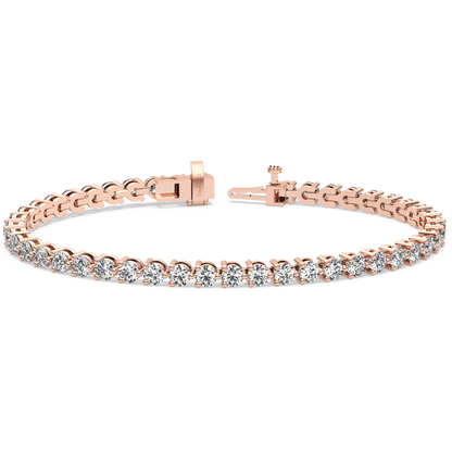 Three-Prong Diamond Tennis Bracelet (6.3 TCW)