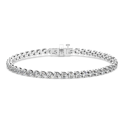 Three-Prong Diamond Tennis Bracelet (6.3 TCW)