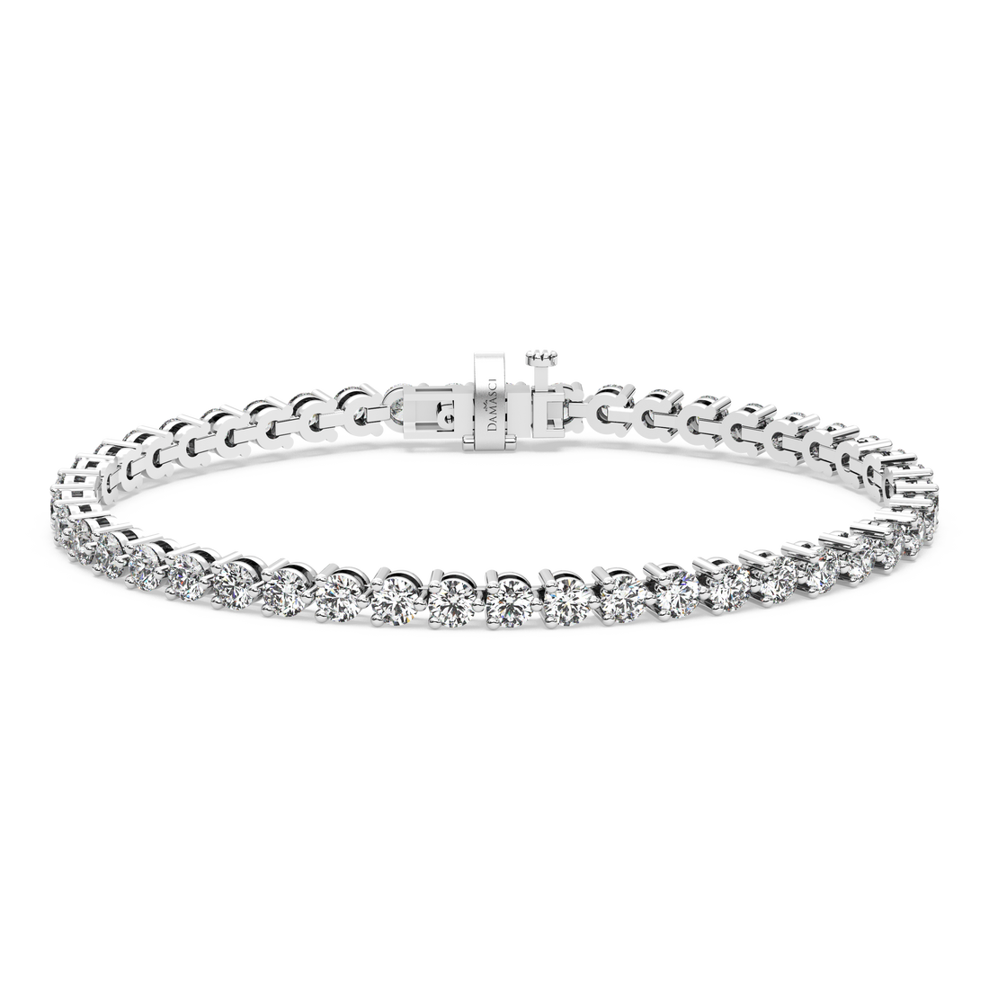 Three-Prong Diamond Tennis Bracelet (6.3 TCW)