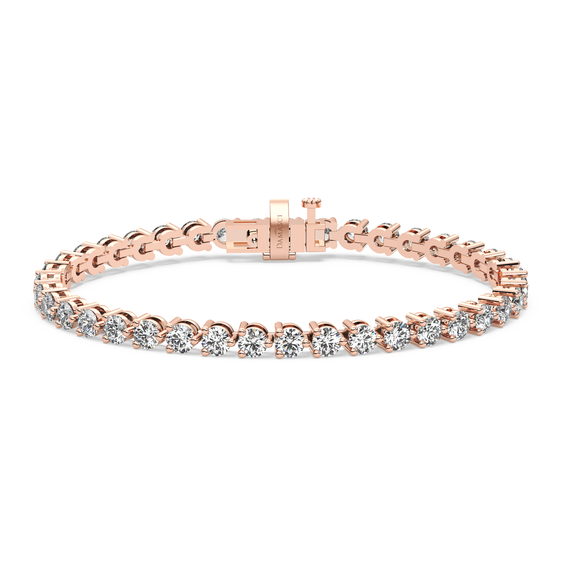 Three-Prong Diamond Tennis Bracelet (7.8 TCW) – Damasci