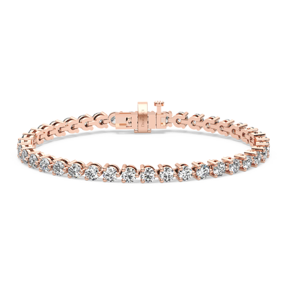 Three-Prong Diamond Tennis Bracelet (7.8 TCW)