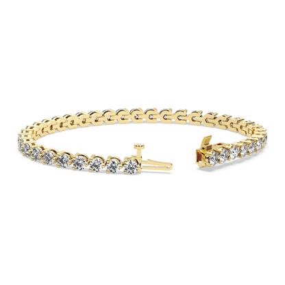Three-Prong Diamond Tennis Bracelet (7.8 TCW)