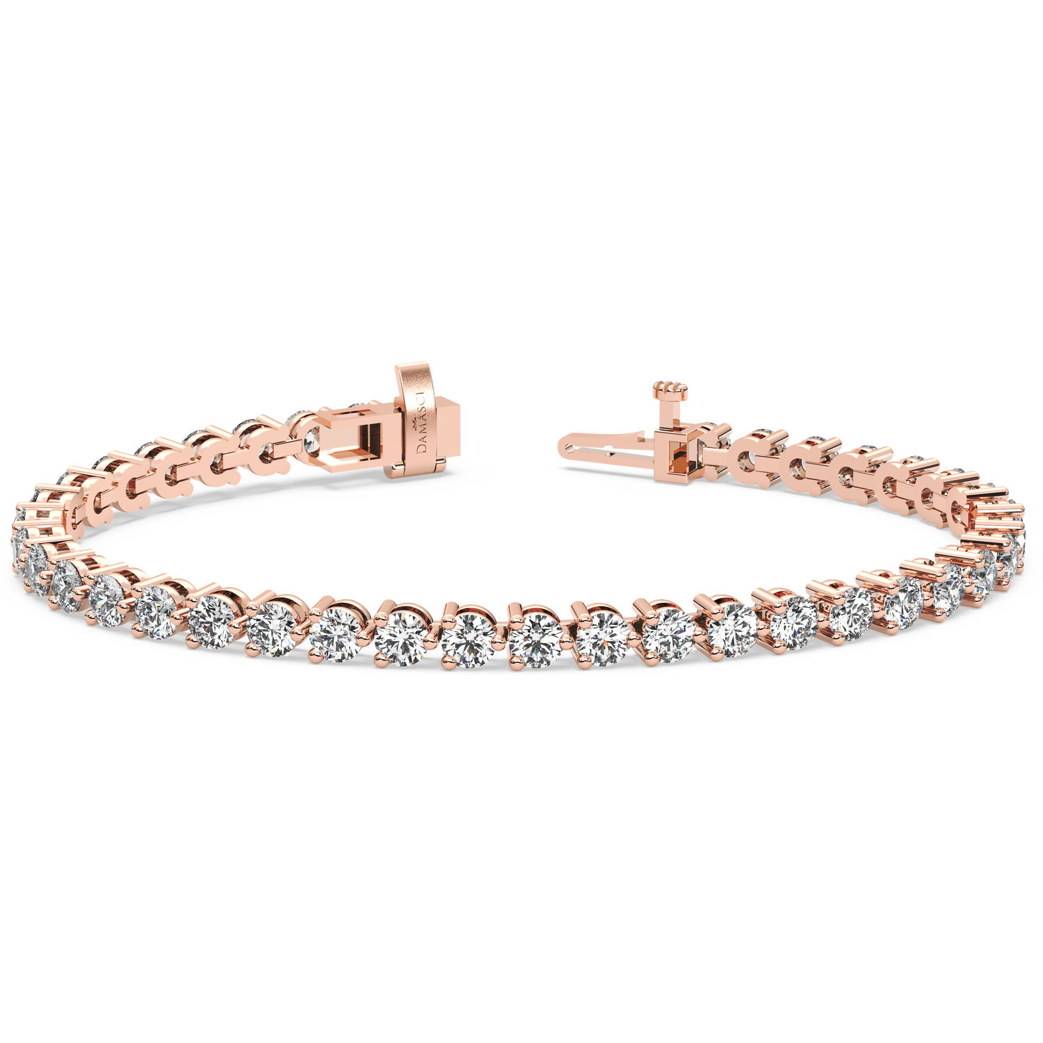 Three-Prong Diamond Tennis Bracelet (7.8 TCW)