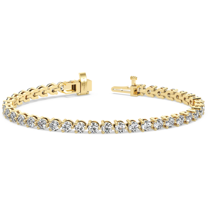 Three-Prong Diamond Tennis Bracelet (7.8 TCW)