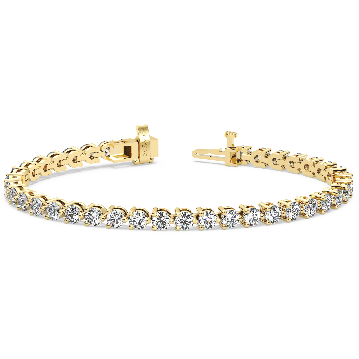 Three-Prong Diamond Tennis Bracelet (7.8 TCW)