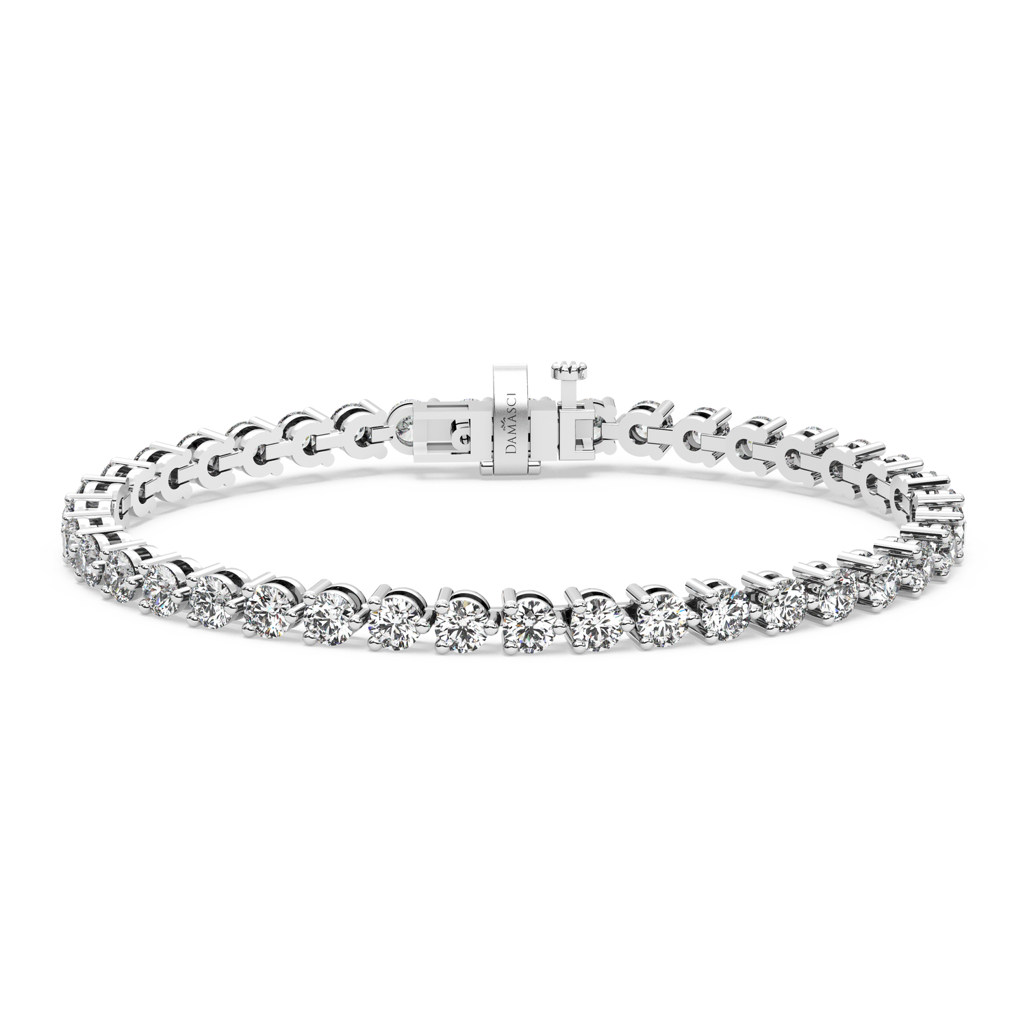 Three-Prong Diamond Tennis Bracelet (7.8 TCW)