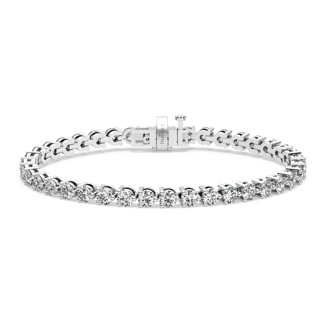 Three-Prong Diamond Tennis Bracelet (7.8 TCW)
