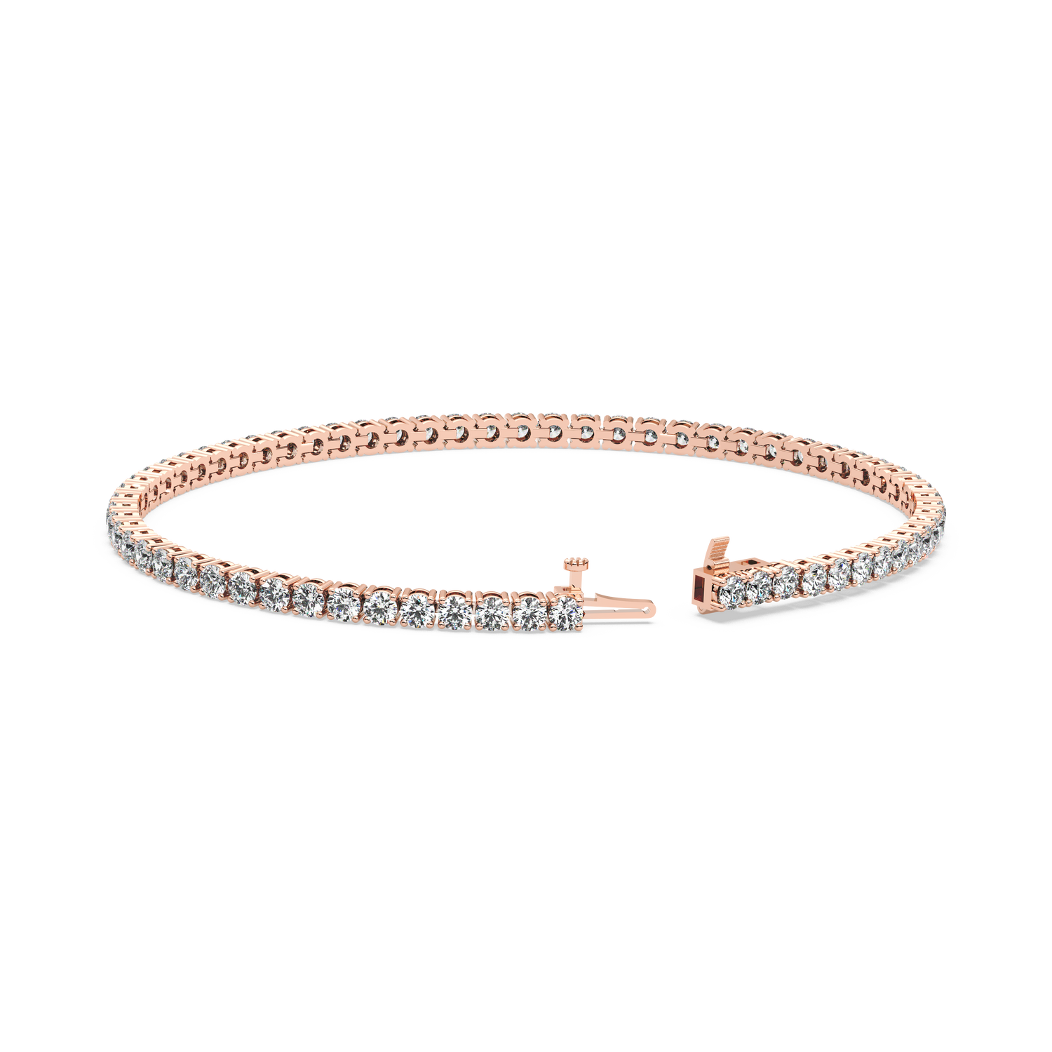 4-prong Diamond Tennis Bracelet (3.66 TCW)