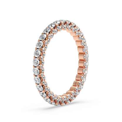 Round Diamond Eternity Ring in U-Gallery (1.50 T.C.W)
