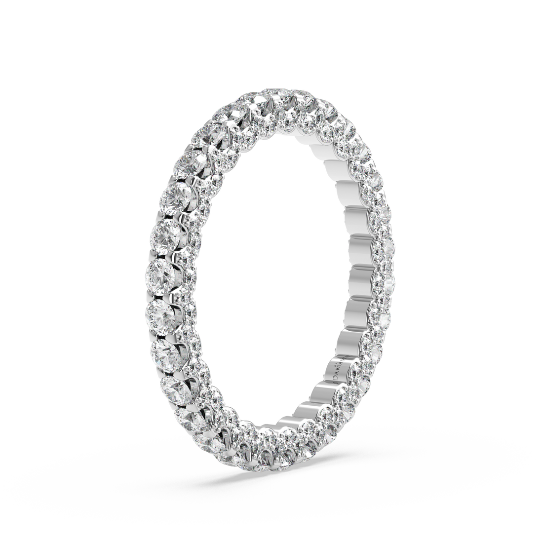 Rounds in Diamond U-Gallery Eternity Ring