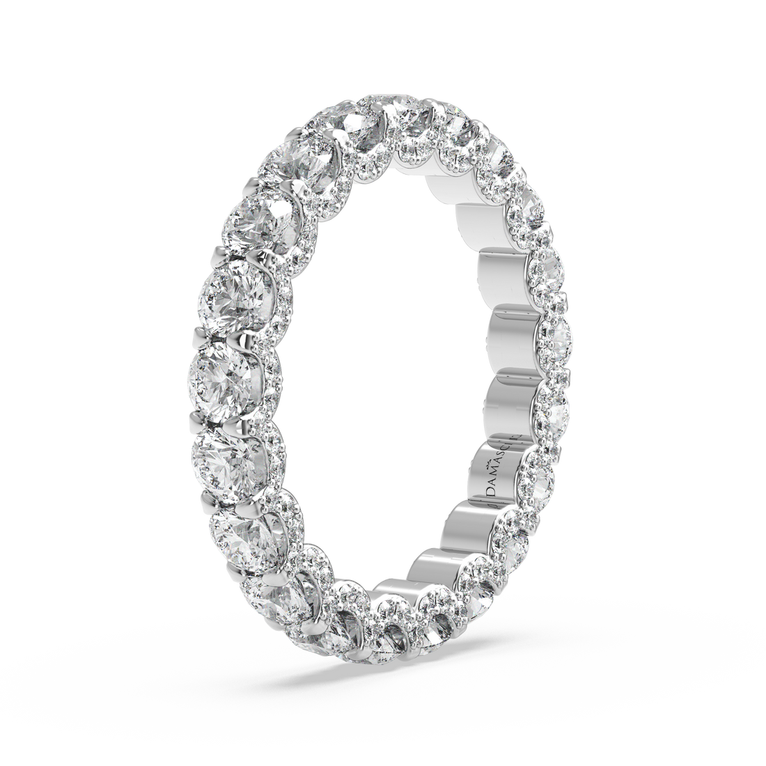 Rounds in Diamond U-Gallery Eternity Ring