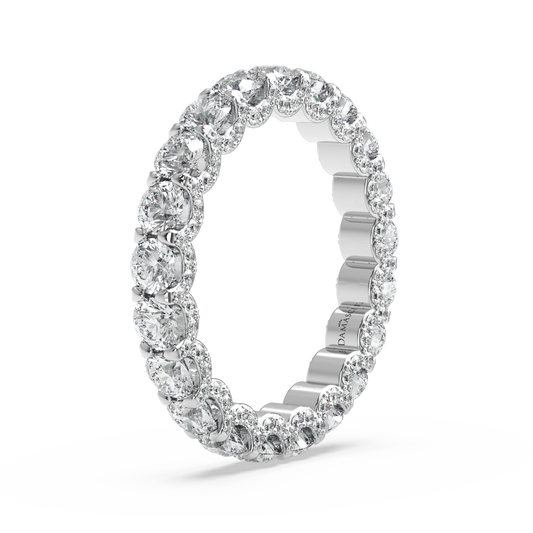 Round Diamond Eternity Ring in U-Gallery (3.00 T.C.W)
