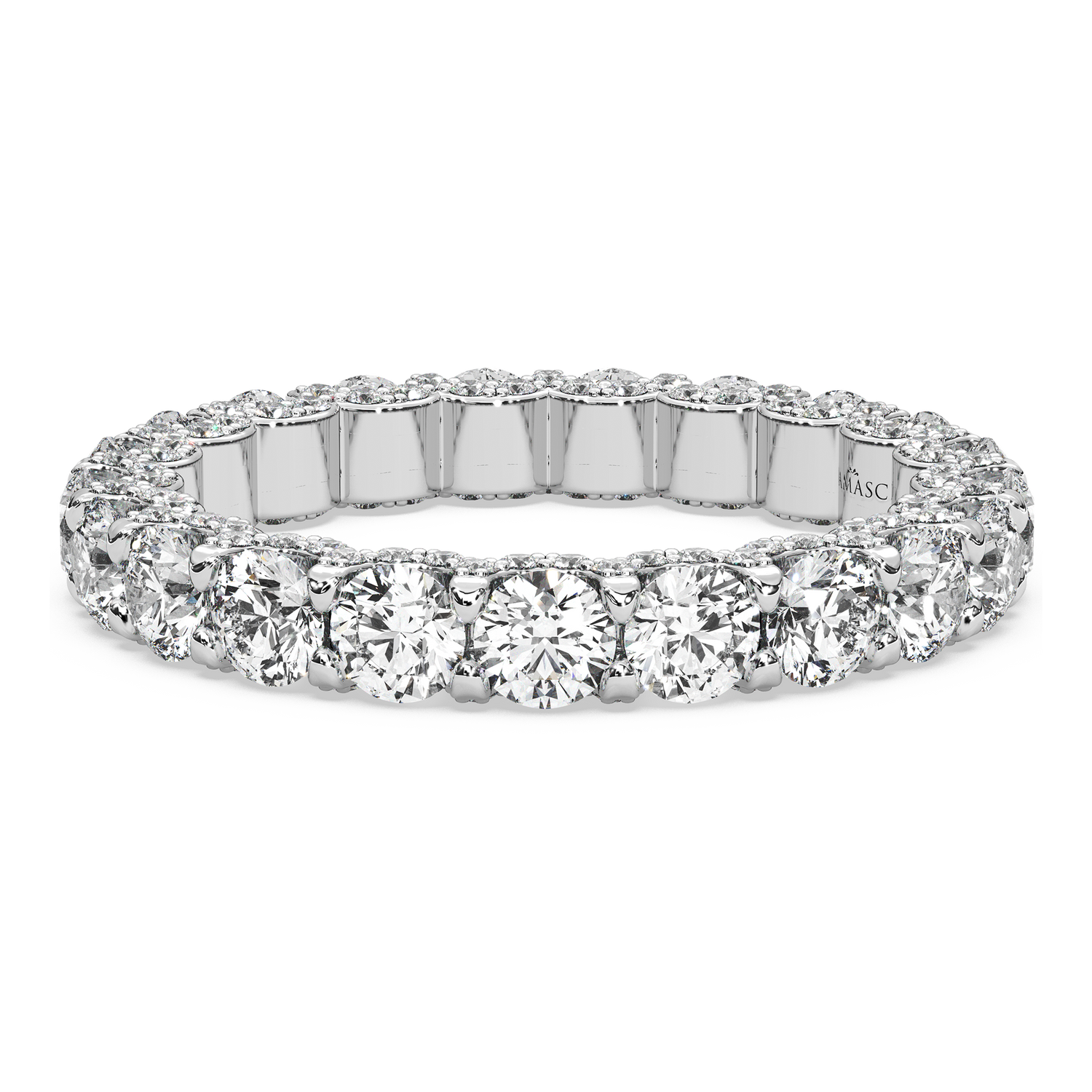 Round Diamond Eternity Ring in U-Gallery (3.00 T.C.W)