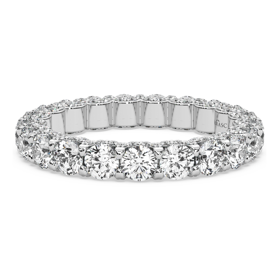 Round Diamond Eternity Ring in U-Gallery (3.00 T.C.W)